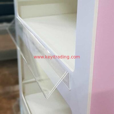Vloerstaande PVC cosmetische displaystandaard Retail Opi nagellakrek