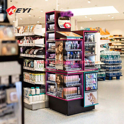 Moderne op maat gemaakte cosmeticaplanken en vitrinekasten Cosmetische winkel Modeontwerp Make-upwinkelvitrinekast