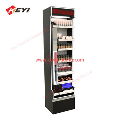 Professional Customized Acrylic Lipstick Makeup Display Stand Floor Cosmetics Display Racks Beauty Product Metal Display
