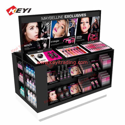 Customized Shopping Mall Floor Stand Display Rack Retail Store Beauty Salon Furniture For Cosmetic Display Cabinet