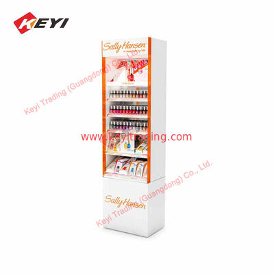 Schoonheidssalon cosmetische display stand kast verf eenvoudige moderne speciale vorm vitrine huidverzorging nagellak display