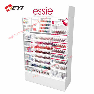 Schoonheidssalon cosmetische display stand kast verf eenvoudige moderne speciale vorm vitrine huidverzorging nagellak display