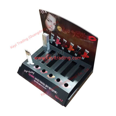 Supermarket Shopping Mall Counter Desktop Custom Cosmetic Makeup Products Display Stand Lipstick Custom Display Cabinet
