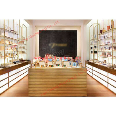 Op maat gemaakte winkel Retail Advertentiekantoor Acryl Cosmetische make-up display Stand cosmetische houder display rack