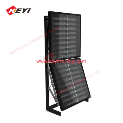 Ruilkaartvitrines Hobbystation-displayrek Aluminium metalen frame Displaystandaard met schuifdeur voor TCG-kaarten