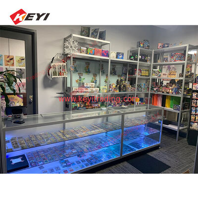 Aangepaste metalen acryl gesorteerde honkbalkaart vitrine muur hangende sportkaart displayframe voor verzamelkaarten
