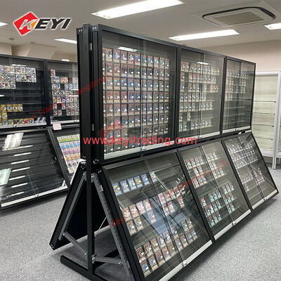 Factory Sales New Design Custom Single PSA Graded Card Slab Led Display Stand Trading Card Display case For Sports Trading Card Case TCG Cards