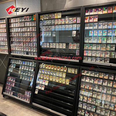 Acryl gesorteerde kaartdisplaystandaard Afsluitbare verzamelbare sportkaartdisplay Muurhandel Cadeaukaartdisplaystandaard