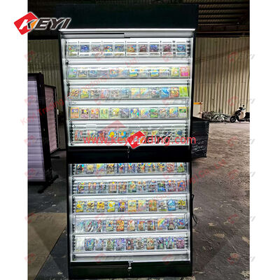 TGC Store Trading Card-vitrine Aangepaste winkel Sportkaart Wanddisplay-showcase met led-licht
