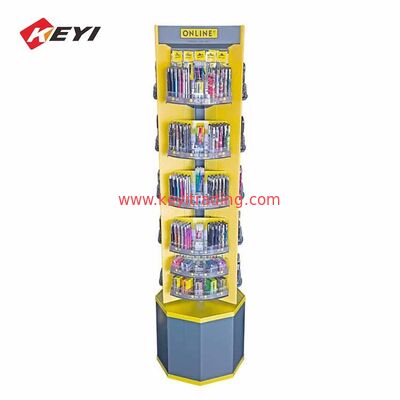 redelijke prijs op maat Stationer Floor Pen Display Stand voor detailhandel
