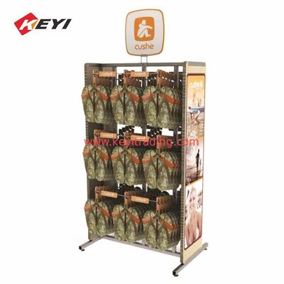 Floor Standing Metal Wire Mesh Flip Flops Display Stand Voor winkel