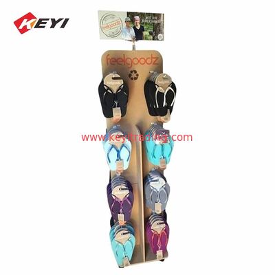 Floor Standing Metal Wire Mesh Flip Flops Display Stand Voor winkel