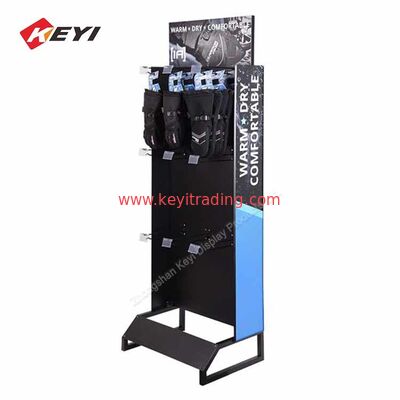 durable black metal Floor Baseball Glove Display Stand for retail
