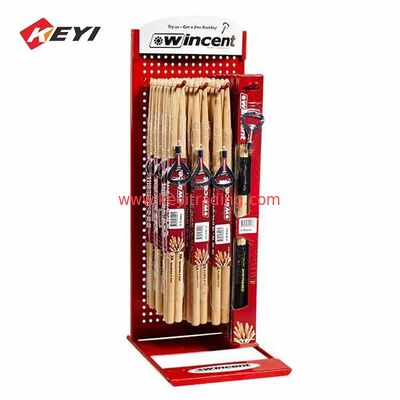Custom Floor Standing Black Metal holder Baseball Bat Display Stand For Retail