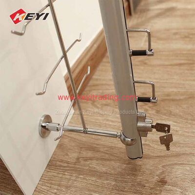 Optical Shop Sunglasses Stand Wall Mounted Eyewear Display Rod With Lock
