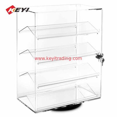 Counter Top Rotating Eyewear Stand Lockable Clear Acrylic Sunglass Display Case