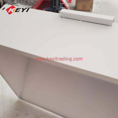 Removable White Metal Floor Energy Storage Stand Motor Oil Display Rack