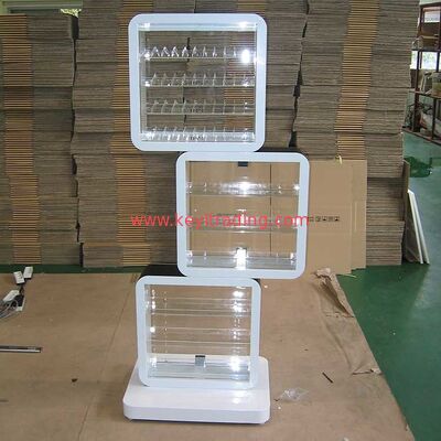 China Factory Custom Makeup Stands Floor Standing Nail Polish Display Rack