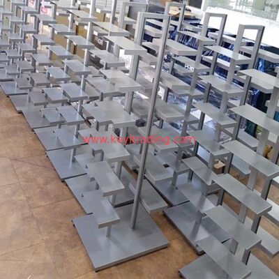 Custom Footwear Store Floor Metal Shoes Rack Shoe Display Stand For Retail Shop