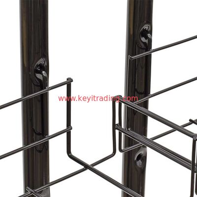 Free Standing Double Sided Metal Wire Baseball Cap Shelves Floor Hat Display Rack
