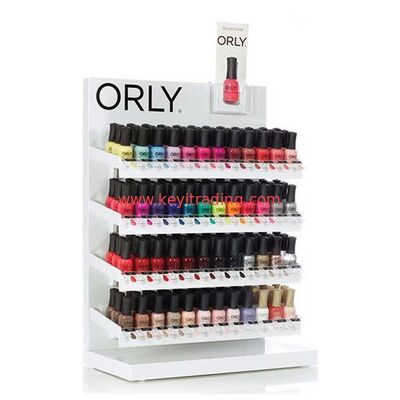 Aangepast logo aanrechtblad 3 4 5 lagen witte metalen planken nagellak displaystandaard