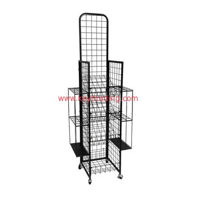 Aangepaste Pop Pos vloerparaplubak metalen draadmand displayrek
