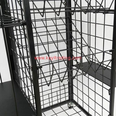Aangepaste Pop Pos vloerparaplubak metalen draadmand displayrek