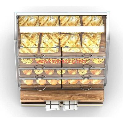 Customize Bakeshop Fitting Display Furniture Glass Showcase Retail Bread Stand Bakery Display Cabinet
