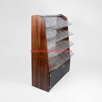 Fashion Acrylic Display Racks Cosmetic Retail Shelf Acrylic Bins Display Cabinet Cosmetic Wholesale Cosmetic Display