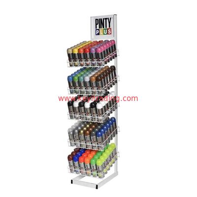 Floor Standing Metal Shlef Retail Store Spraycan Spray Paint Aerosol Can Display Rack