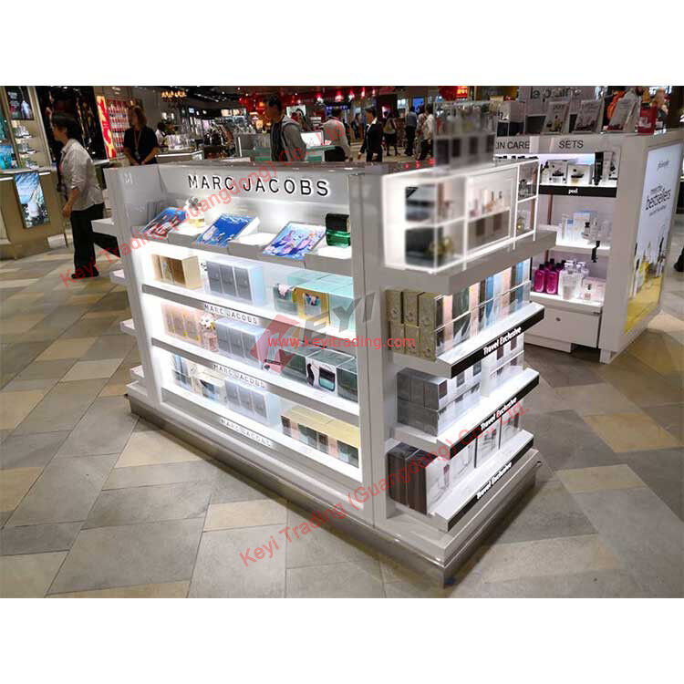 winkel van de detailhandel houten display planken gondel voor op maat gemaakte supermarkt apparatuur schoonheidssalon studio cosmetische display