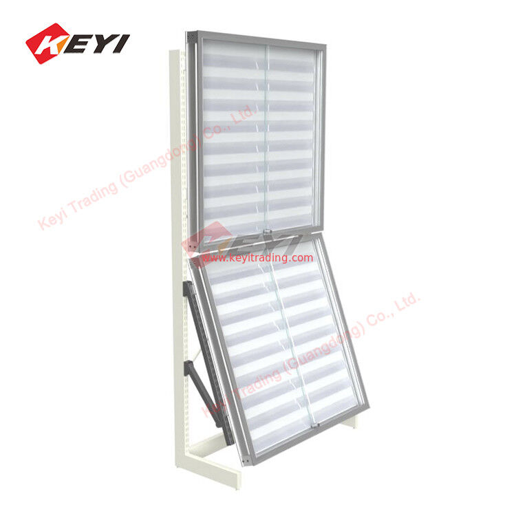 Ruilkaartvitrines Hobbystation-displayrek Aluminium metalen frame Displaystandaard met schuifdeur voor TCG-kaarten