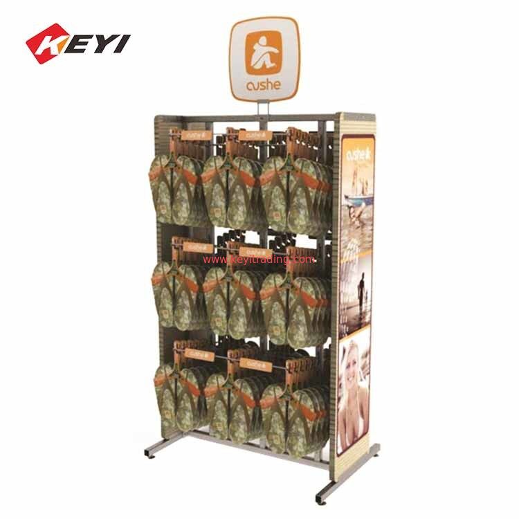 Floor Standing Metal Wire Mesh Flip Flops Display Stand Voor winkel