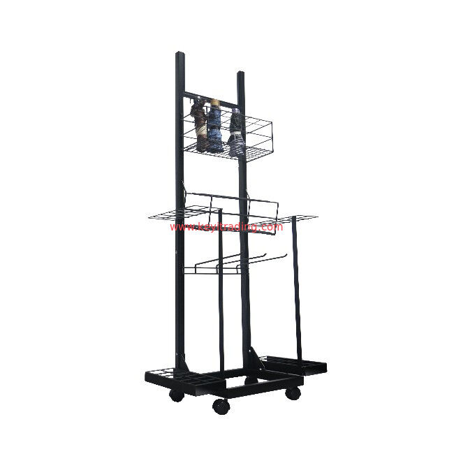 OEM Custom Movable Metal Wire Shelves Floor Umbrella Storage Rack
