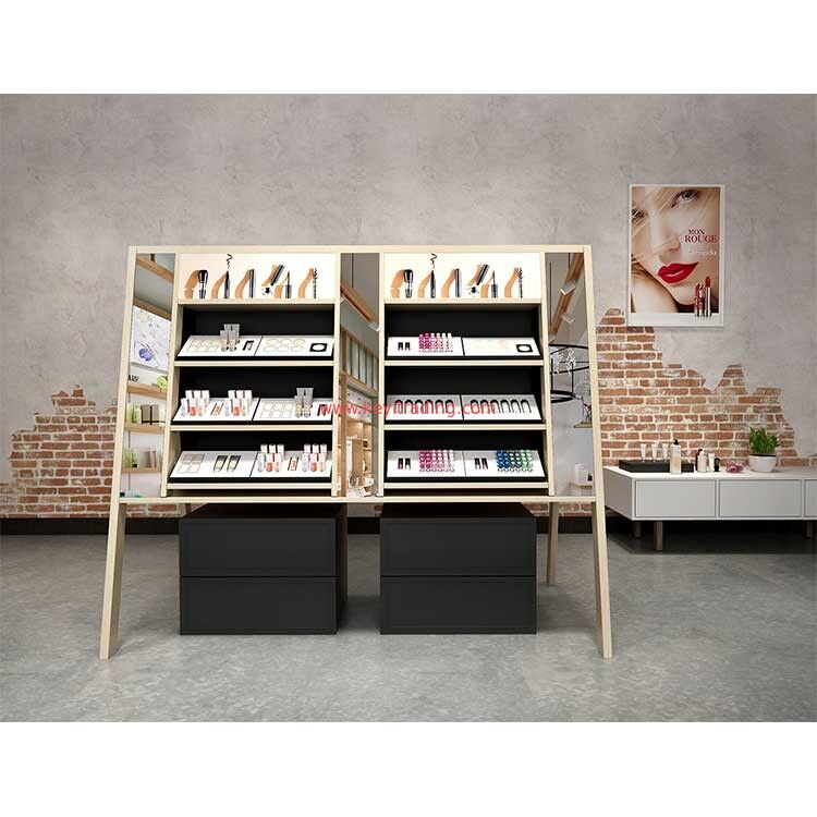 Winkel Binnenmeubilair Detailhandel Make-up Displaystandaard Cosmetische winkelplanken